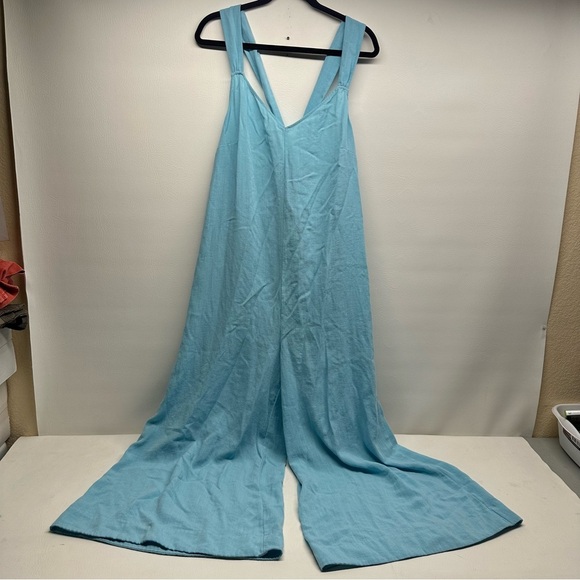 LOFT BEACH Women's Light Blue Jumpsuit SZ XL - Picture 3 of 12
